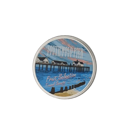 Southwold Pier Travel Tin Sweets Fruit Selection 200g