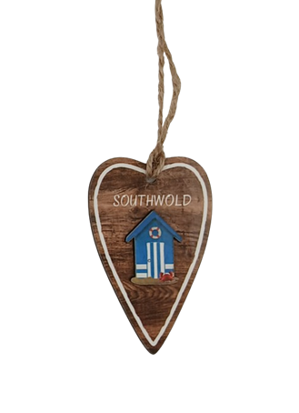 Wooden Beach Hut Hanger Southwold