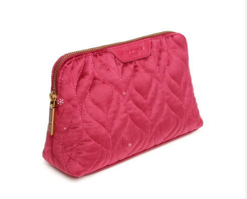 Velvet Make Up Bag - Fig