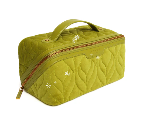 Velvet Train case - Lime