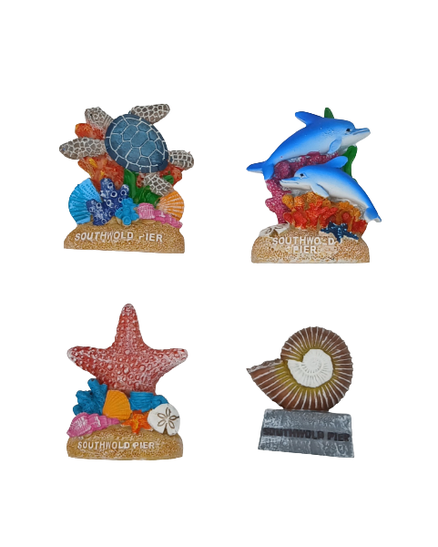 Set of Four Southwold Pier Resin figures
