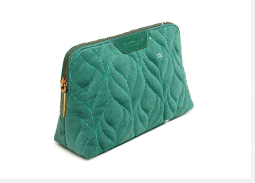 Velvet Make Up Bag - Teal