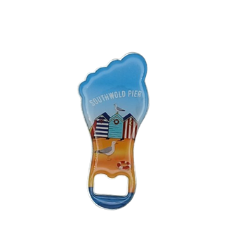 Foot Shape Beach Huts Bottle Opener